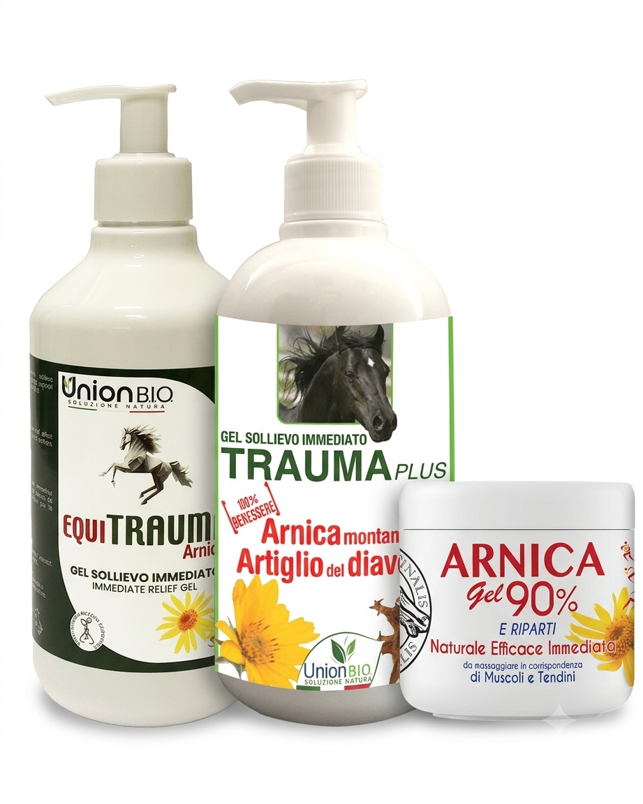 Arnica per cavalli: gel all’arnica 90% con o senza artiglio del diavolo